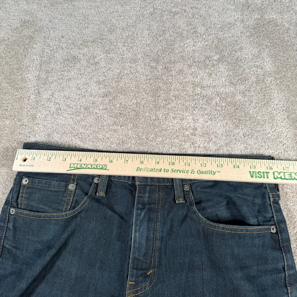Levi's 502 Regular Taper Jeans Mens 32x29 (FITS 32x27) Hemmed Denim Pants